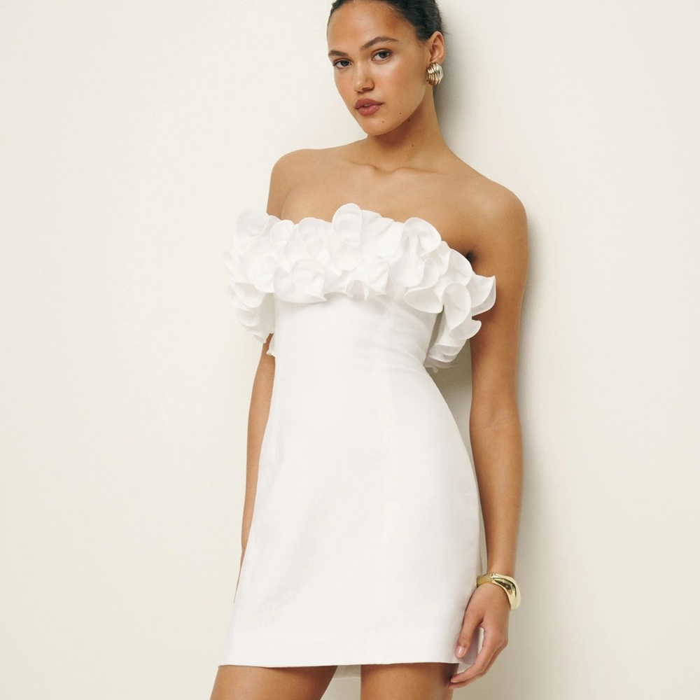 Reformation Tracy Linen Dress - 0